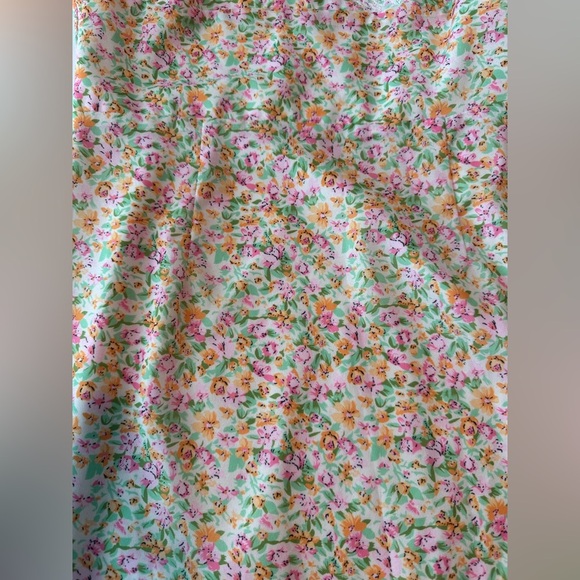 Revolve MORE TO COME Irene Lace Mini Dress in Pink Floral Size Small - Picture 6 of 9